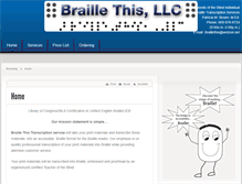 Tablet Screenshot of braillethis.com